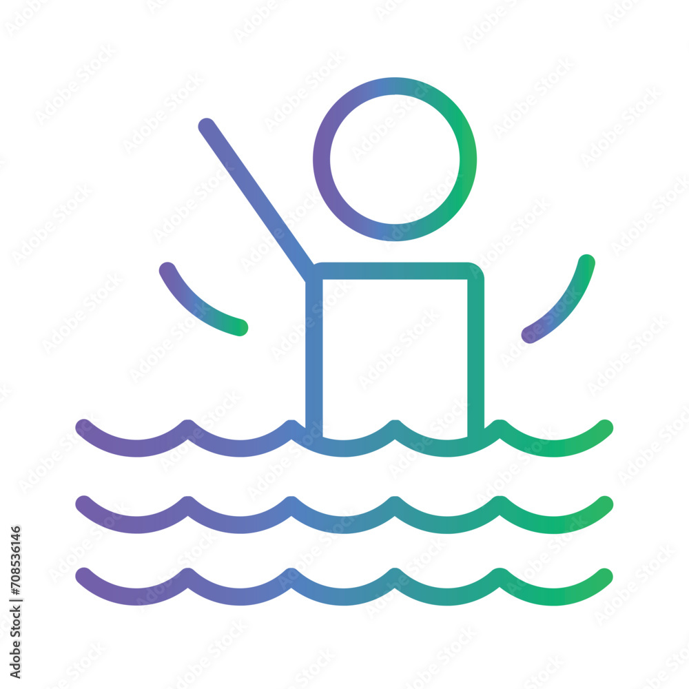 Swim Waterspoort Pool Gradient Outline Icon Swim Waterspoort Pool Gradient Outline Icon