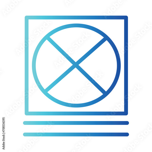 Cleaning Dry Laundry Gradient Outline Icon
