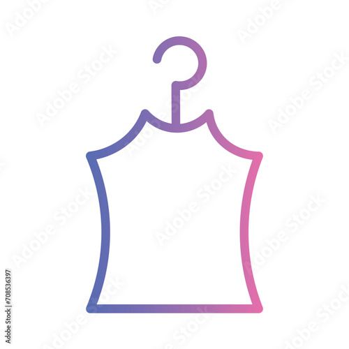 Cleaning Dry Laundry Gradient Outline Icon