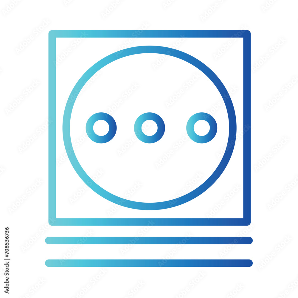 Laundry Washing Care Gradient Outline Icon