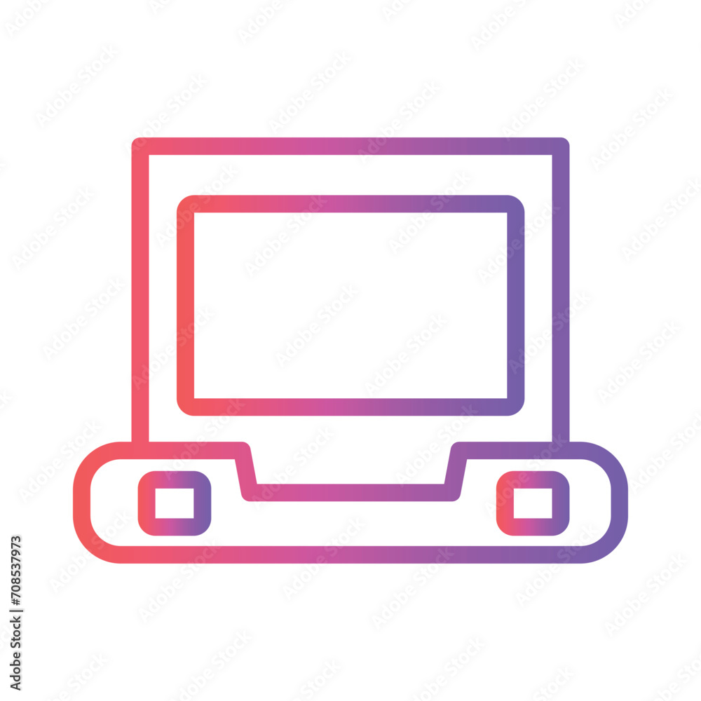 Sale Report Business Gradient Outline Icon Sale Report Business Gradient Outline Icon