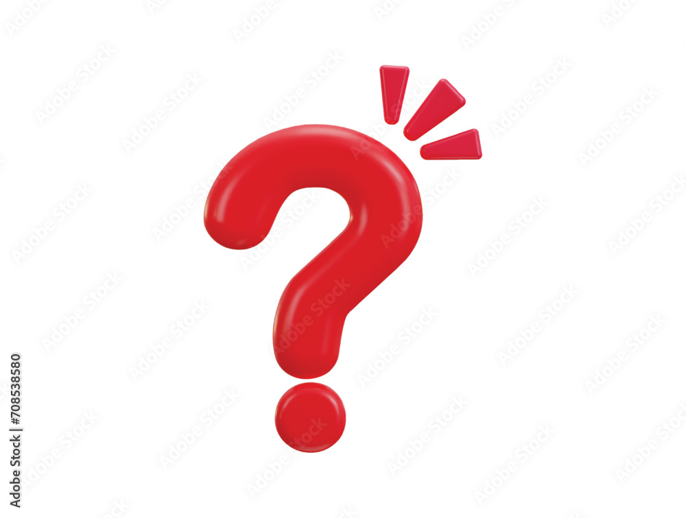 question mark icon 3d render illustration question mark icon 3d render illustration