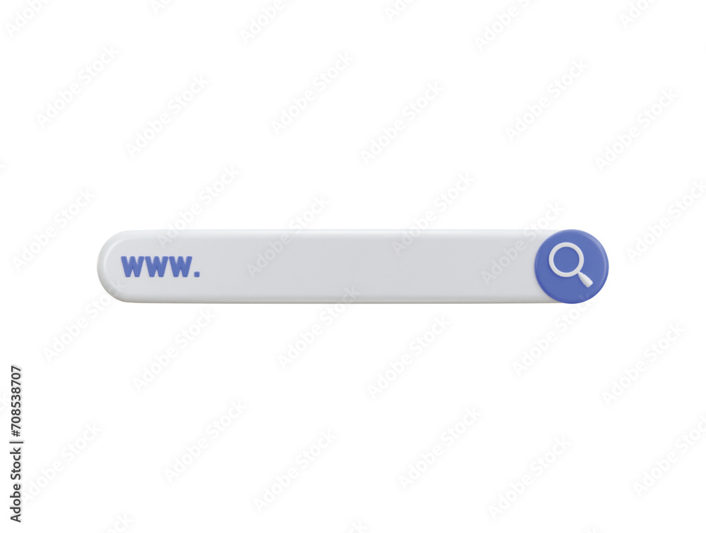 3d search bar icon 3d illustration 3d search bar icon 3d illustration