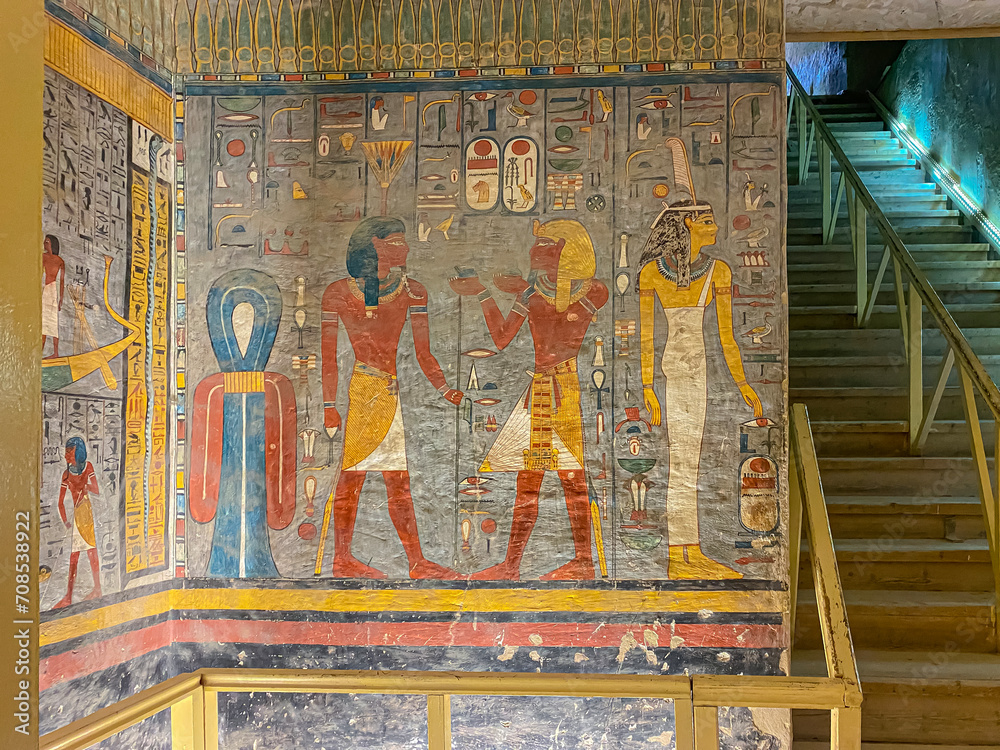 Tomb KV16 in the Egyptian Valley of the Kings, in the Theban necropolis, Egypt, Luxor.