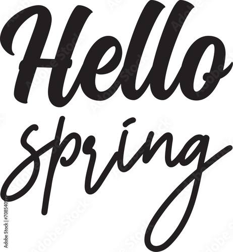 Hello spring svg