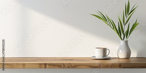 Minimal cozy counter mockup design for product presentatation