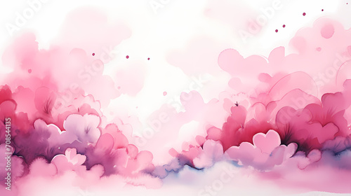 Vibrant Valentine s Day background with red hearts