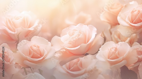 petals beauty roses background illustration bloom fragrance  garden vibrant  delicate romantic petals beauty roses background