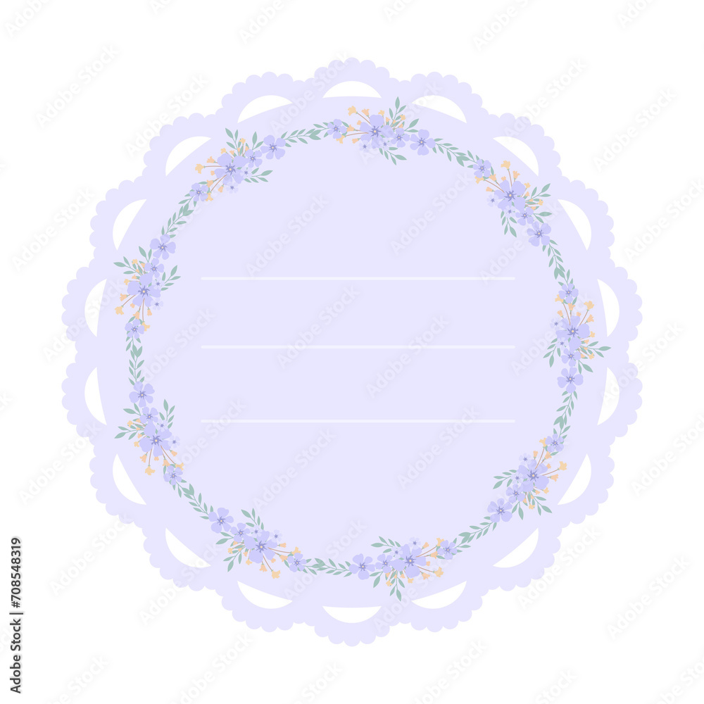 flower paper border background