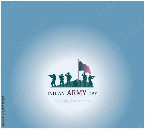 Indian Army Day. Indian Army Day Creative Design For Social Media Post. Indian Army Martyrs Day editable design. Kargil Victory Day, Kargil vijay diwas, vector illustration, flag.