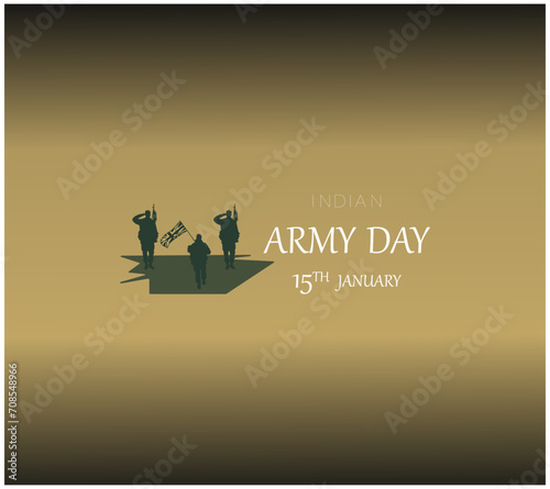Indian Army Day. Indian Army Day Creative Design For Social Media Post. Indian Army Martyrs Day editable design. Kargil Victory Day, Kargil vijay diwas, vector illustration, flag.