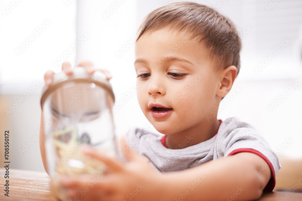 Child, toys and jar for playing for development, growth curiosity and young boy. Kid, animals and game or learning kindergarten for teaching discovery or creativity games, coordination or skill Child, toys and jar for playing for development, growth curiosity and young boy. Kid, animals and game or learning kindergarten for teaching discovery or creativity games, coordination or skill
