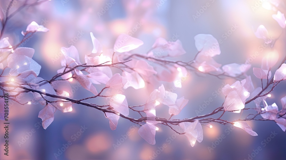 Magical Floral Branches in Soft Light