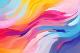 acrylic colorful painting joyful wavy art background