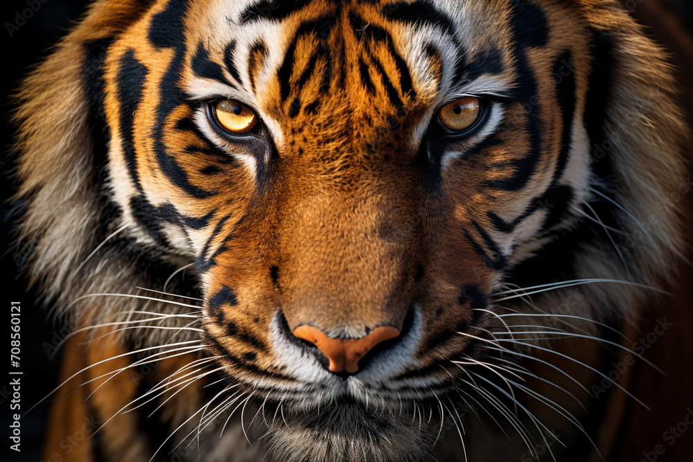 Tiger animal face Tiger animal face