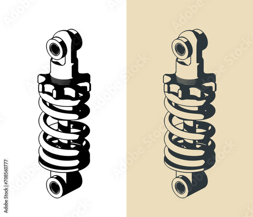 Mountain bike shock absorber