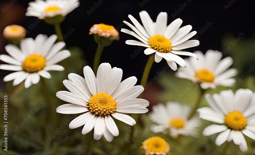 Fototapeta premium XL daisies flower background wallpaper