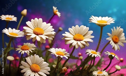 XL daisies flower background wallpaper © MdMasud