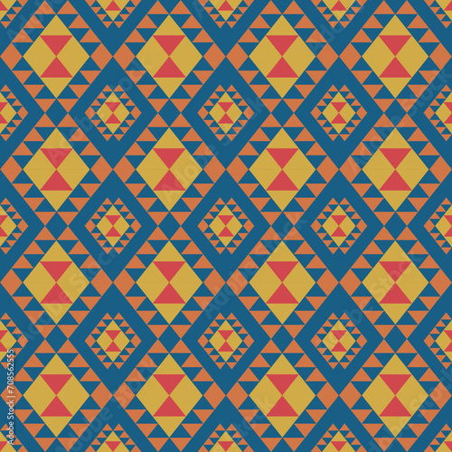 Ethnic boho seamless pattern. Traditional ornament. Tribal pattern. Folk motif. Can be used for wallpaper, textile, wrapping, web page background.