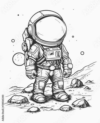 astronaut cartoon © Gblack