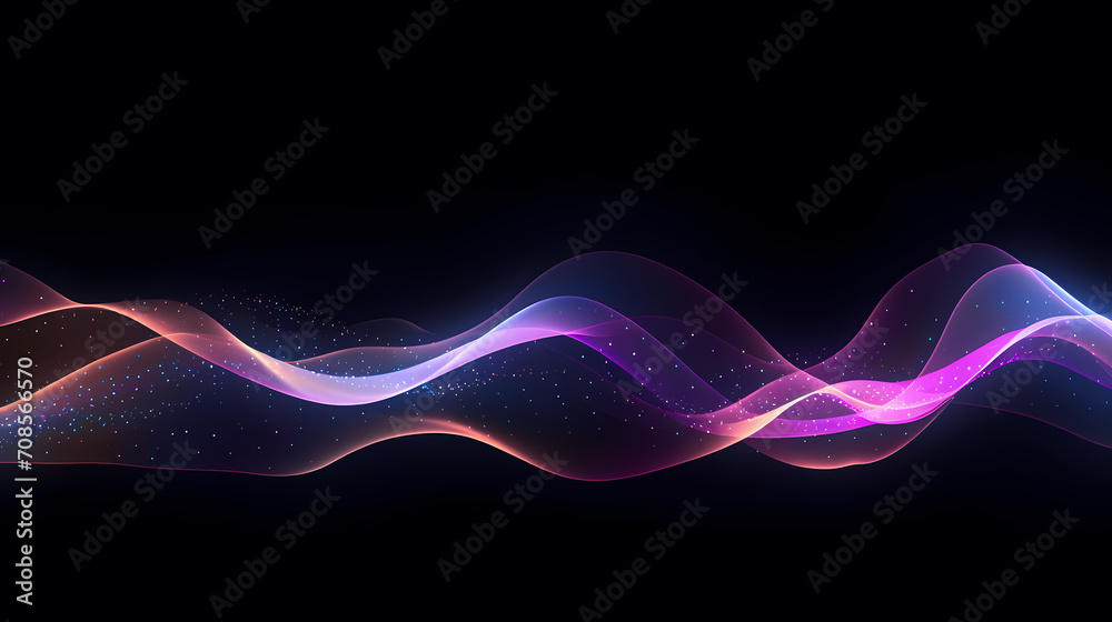 Technology abstract line background and light effect, technology-sense background material