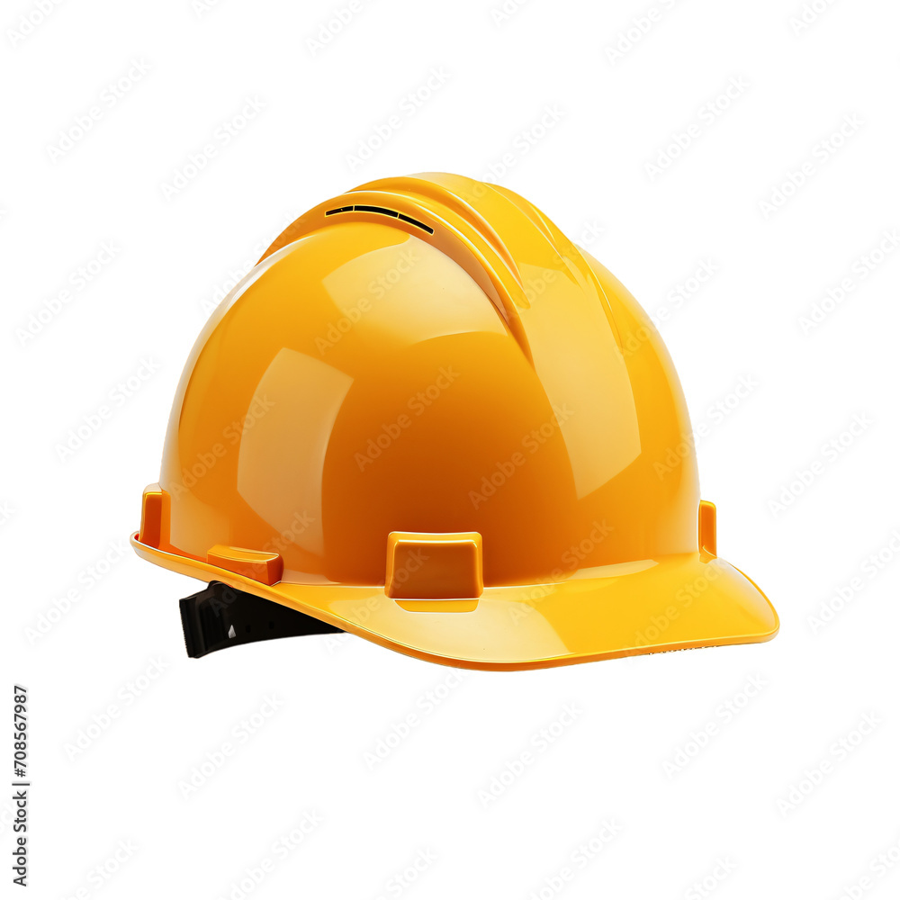 Yellow helmet isolated on white png