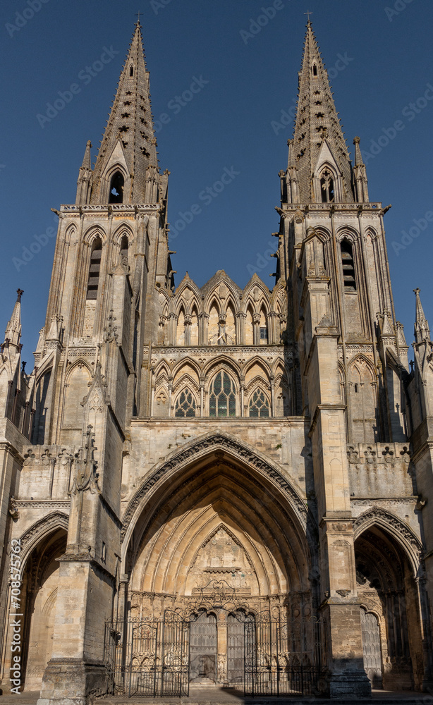 A view of the historic Sées Cathedral in France