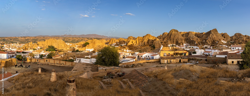 Obraz premium Panorama of Guadix town Granada Spain