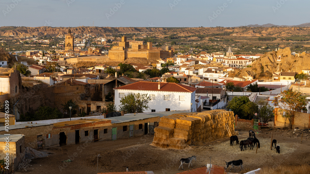 A view of Guadix Castle Spain