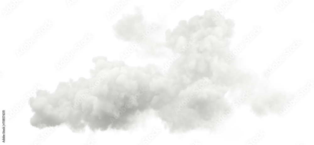 Haze fog clouds climate on transparent backgrounds 3d illustrations png - obrazy, fototapety, plakaty 