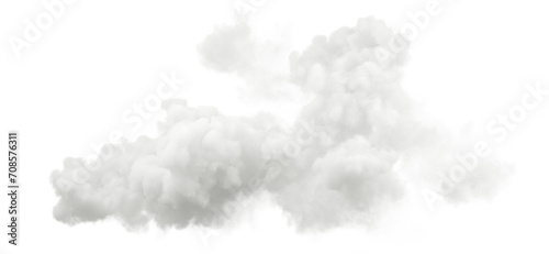 Haze fog clouds climate on transparent backgrounds 3d illustrations png photo