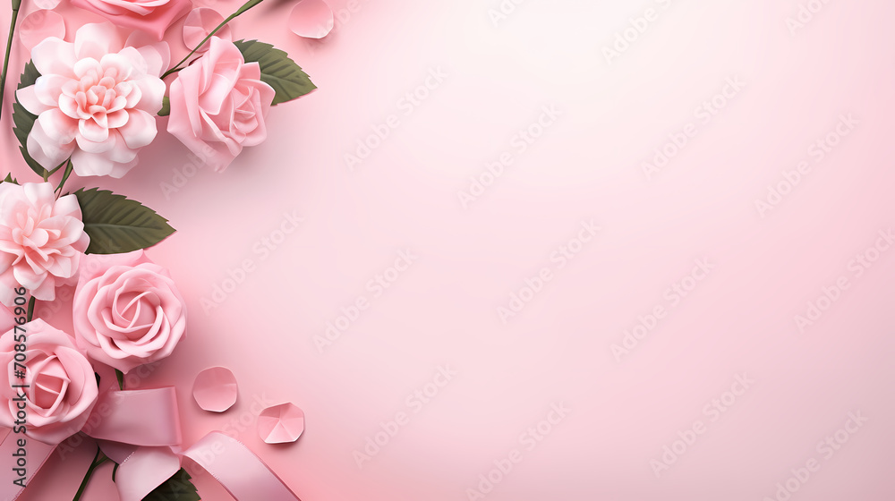 Empty floral frame with copy space for greeting card or invitation design Empty floral frame with copy space for greeting card or invitation design