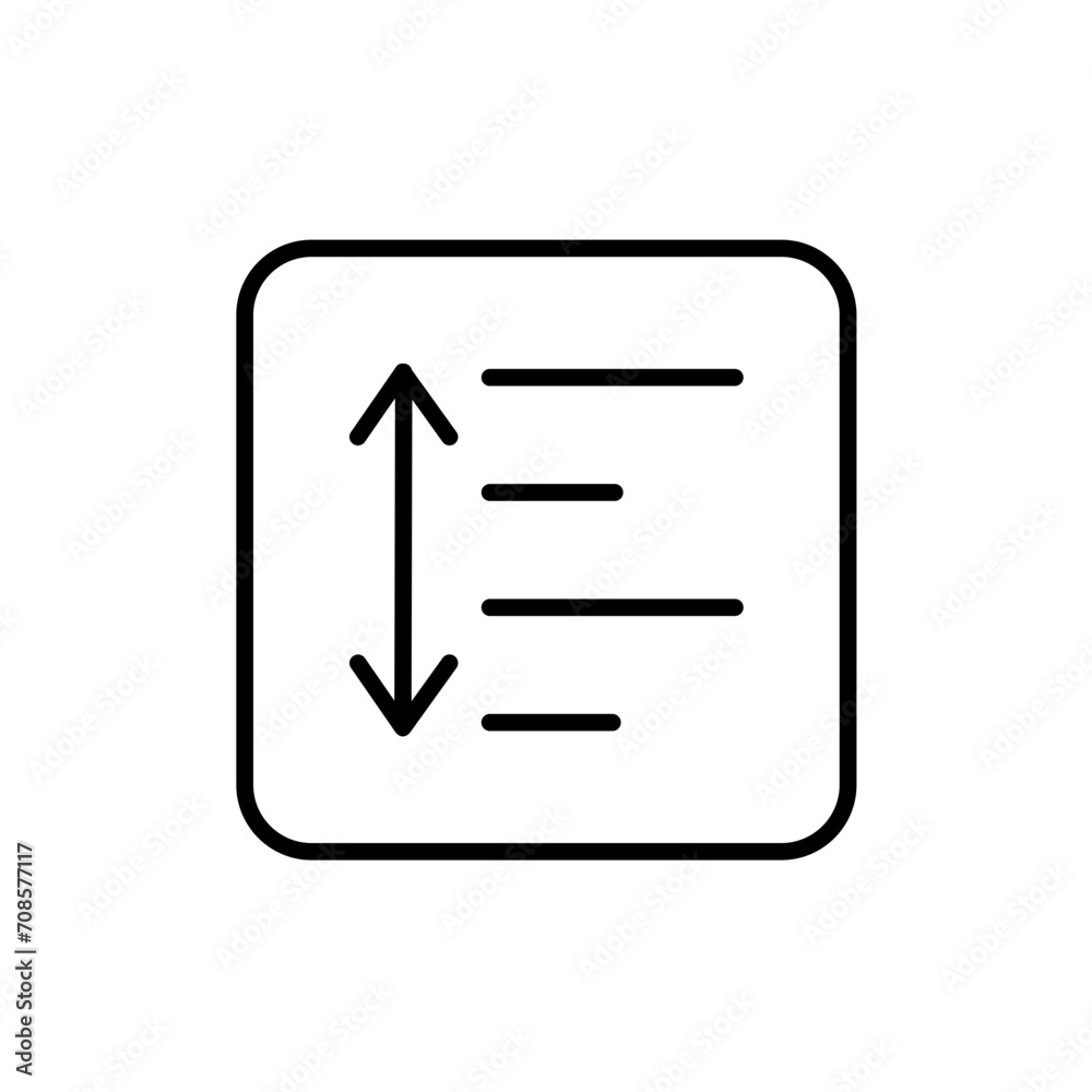 line spacing line icon line spacing line icon