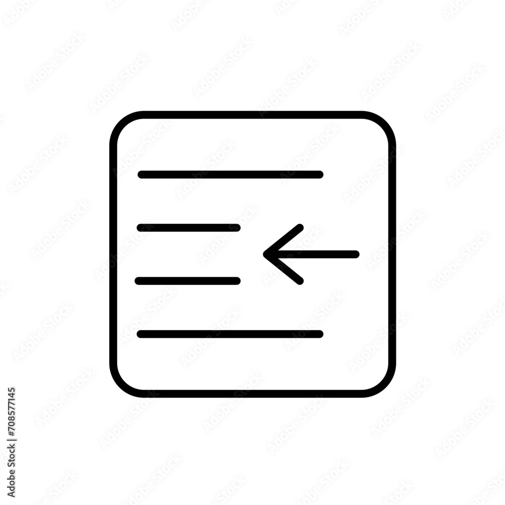 left indent line icon left indent line icon