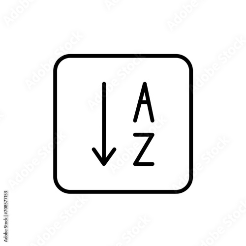 sort line icon