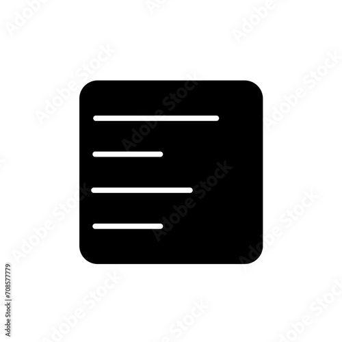 left align glyph icon