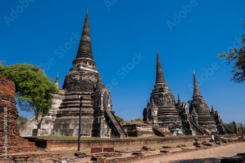 At Si Sanphet temple life in Thailand   happy day