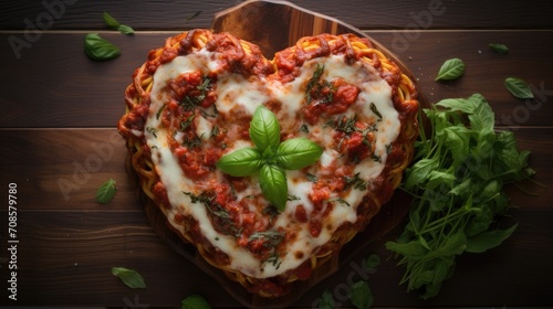 heart shaped cheese pizza