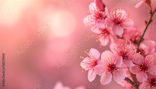 Cherry Blossoms Close-Up