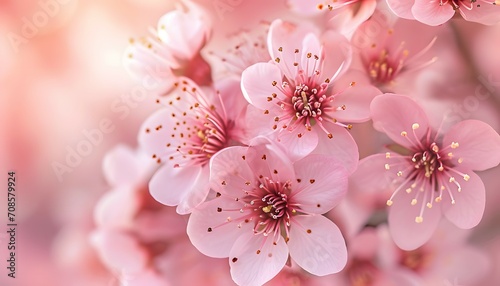 Cherry Blossoms Close-Up