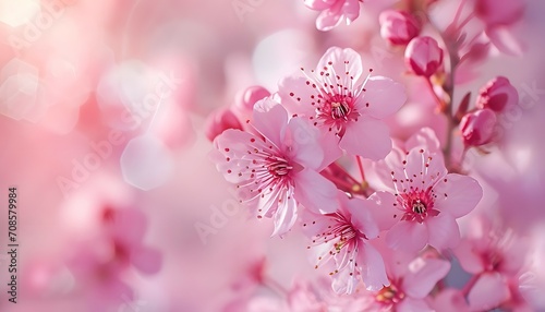 Cherry Blossoms Close-Up