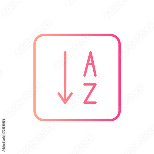 sort gradient icon