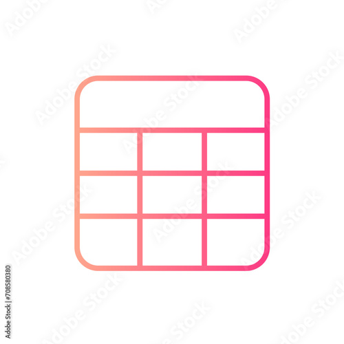 tablet gradient icon