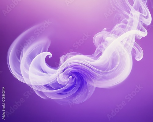 Mystical Purple Smoke Abstract