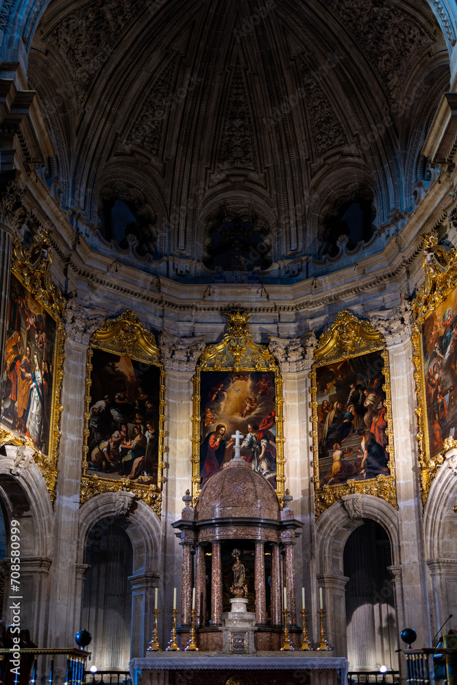 Obraz premium Interior detail of Guadix Cathedral, Spain