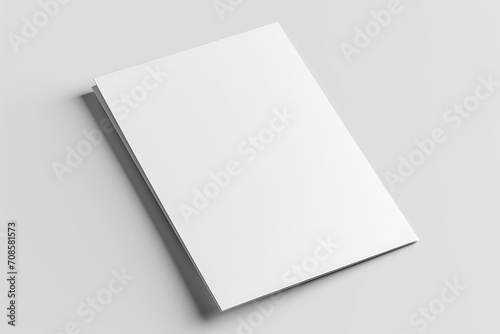 white paper mockup design photo