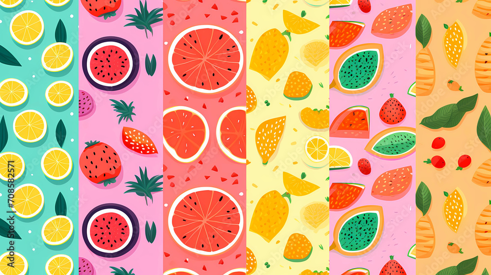 Summery fruit pattern