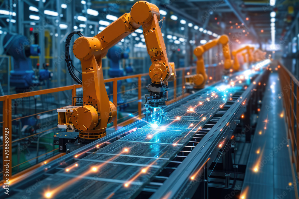The future of working with robots, a controller operated with a robotic arm and pad
The future of working with robots, a controller operated with a robotic arm and pad
