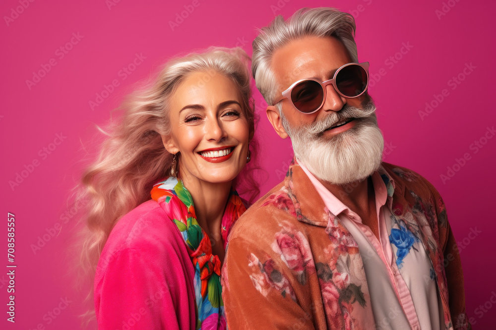 portrait of a couple with sunglasses portrait of a couple with sunglasses