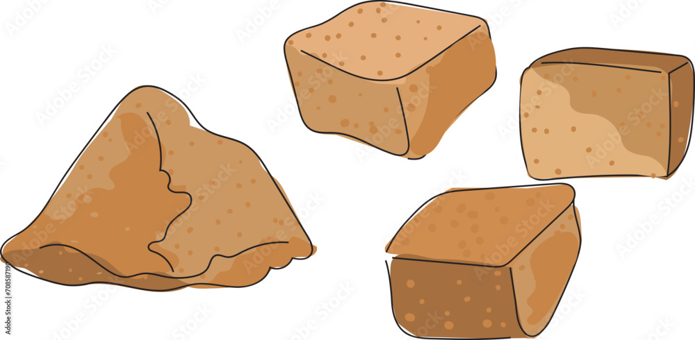 Cartoon sugar illustration on transparent background.
Cartoon sugar illustration on transparent background.